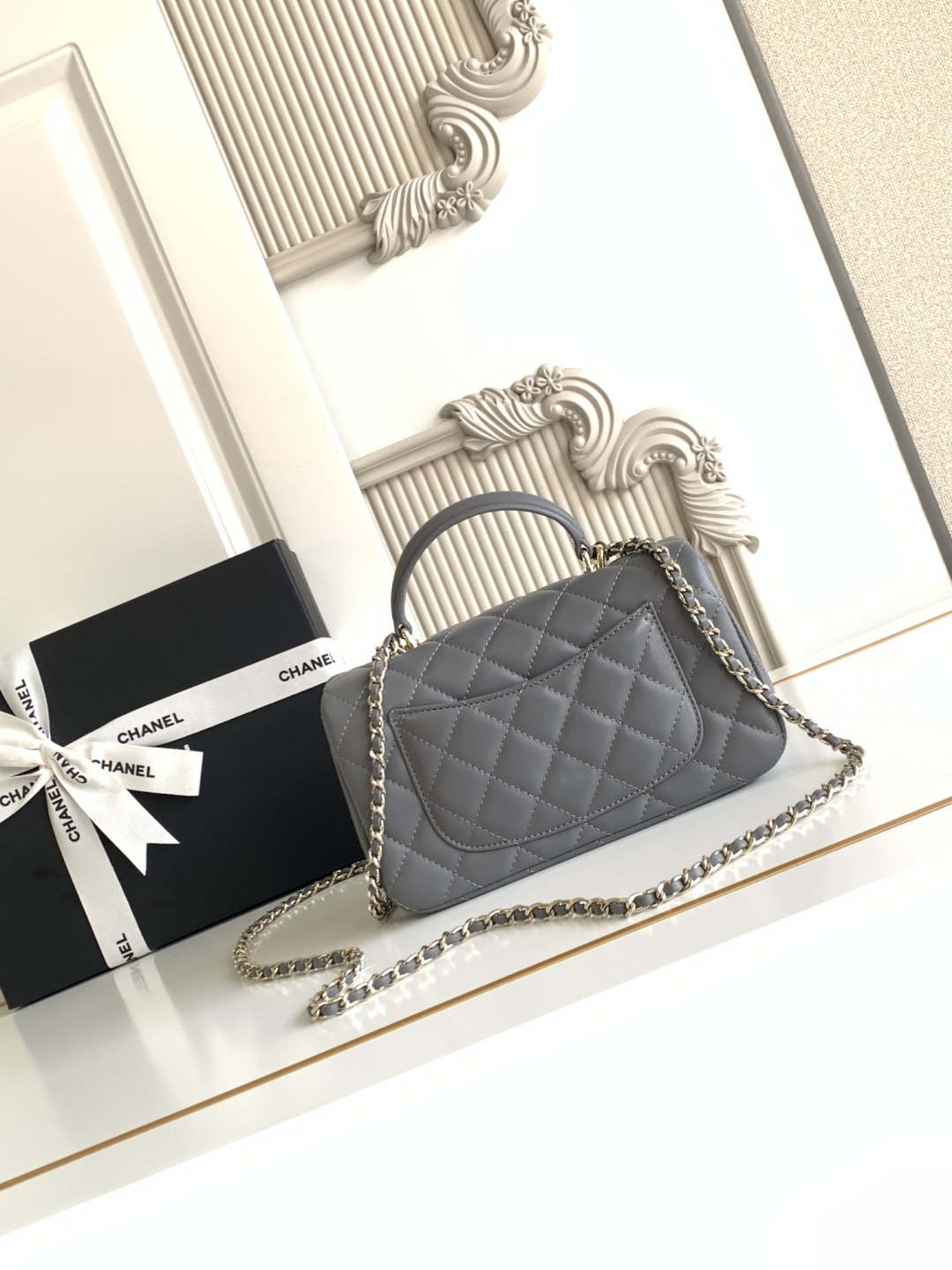 Ch@nel Flap Bag Mini CF handle -20x12x6cm