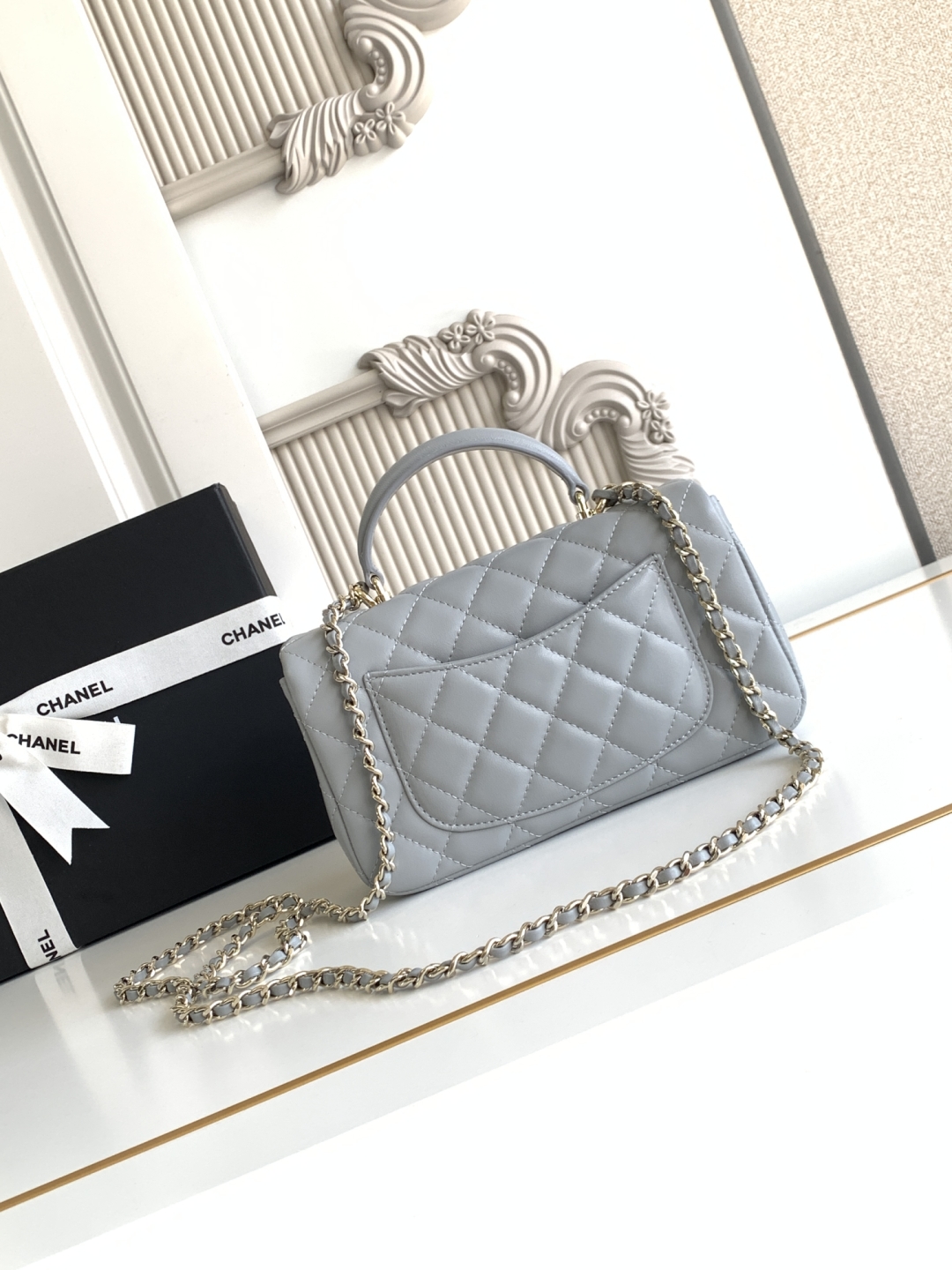 Ch@nel Flap Bag Mini CF handle -20x12x6cm