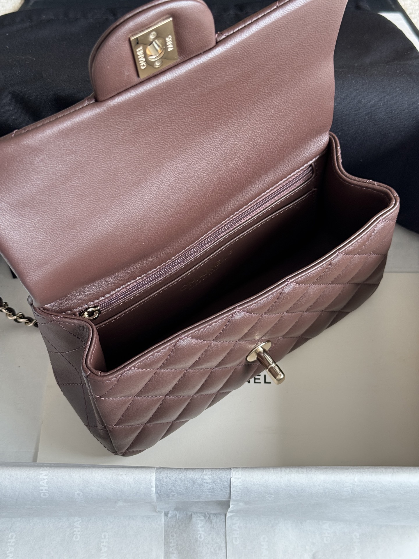 Ch@nel Flap Bag Mini CF handle -20*13*9cm