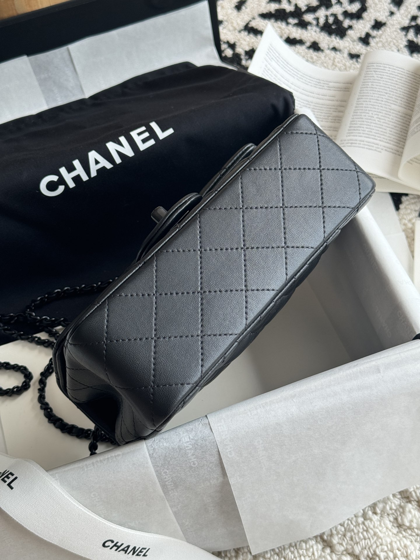 Ch@nel Flap Bag Mini CF handle -20*13*9cm