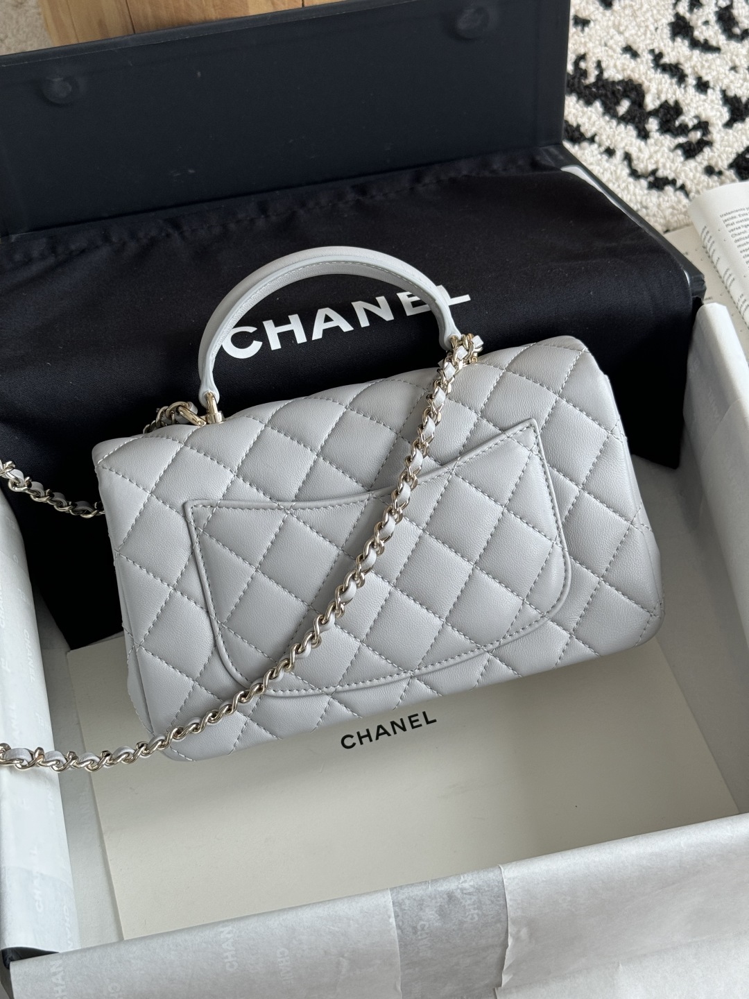 Ch@nel Flap Bag Mini CF handle -20*13*9cm