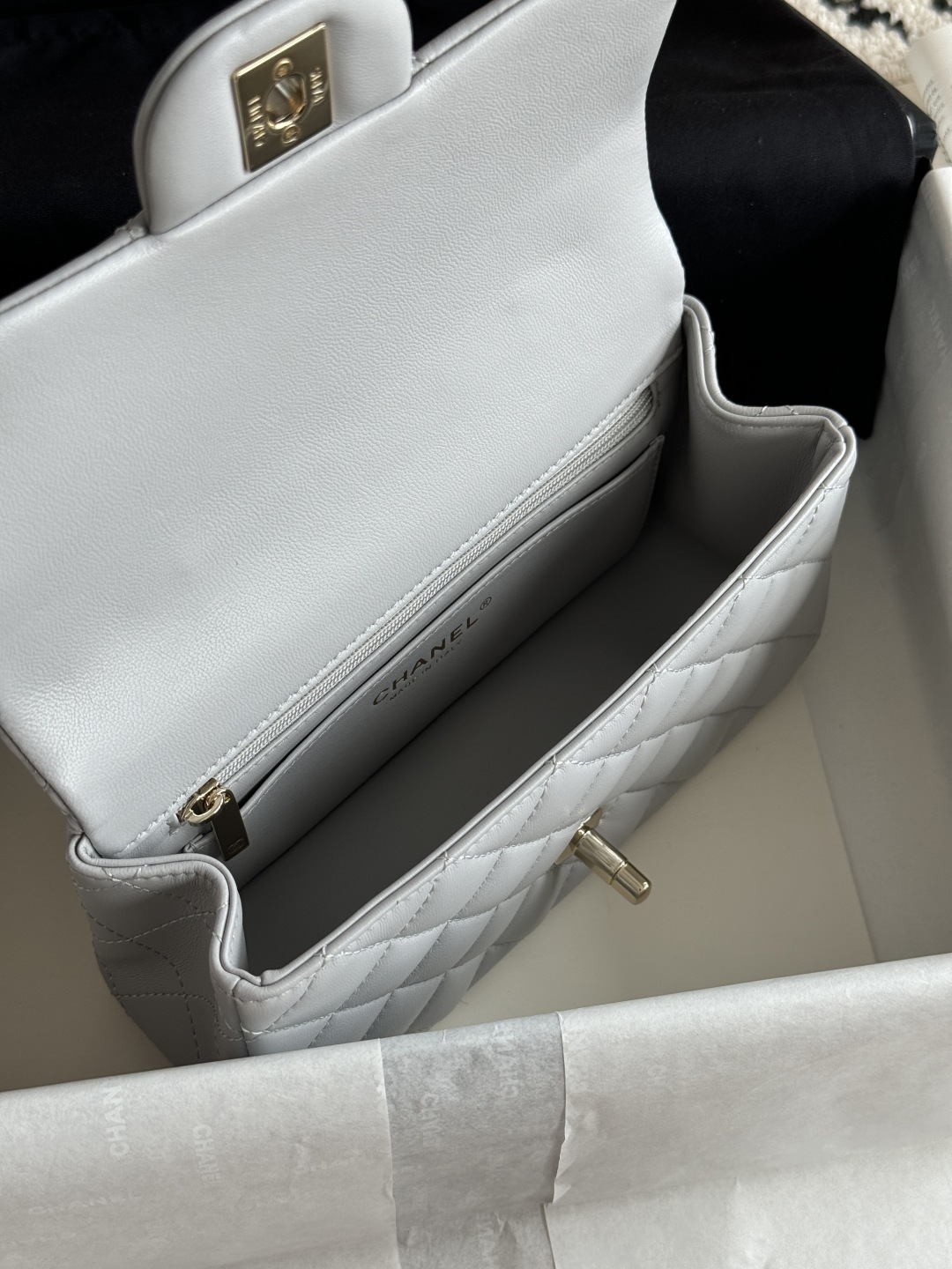Ch@nel Flap Bag Mini CF handle -20*13*9cm