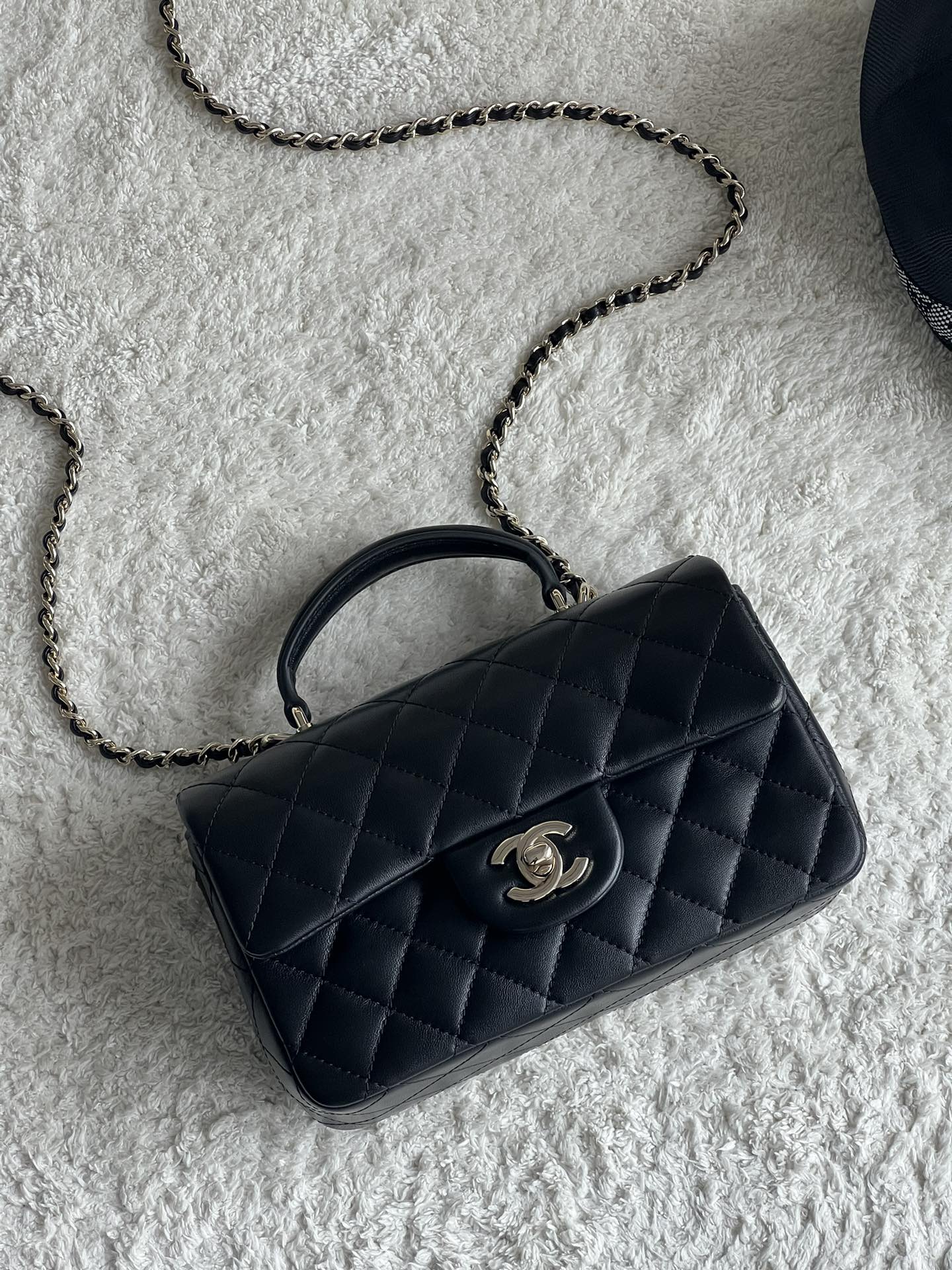 Ch@nel Flap Bag Mini CF handle -20*13*9cm