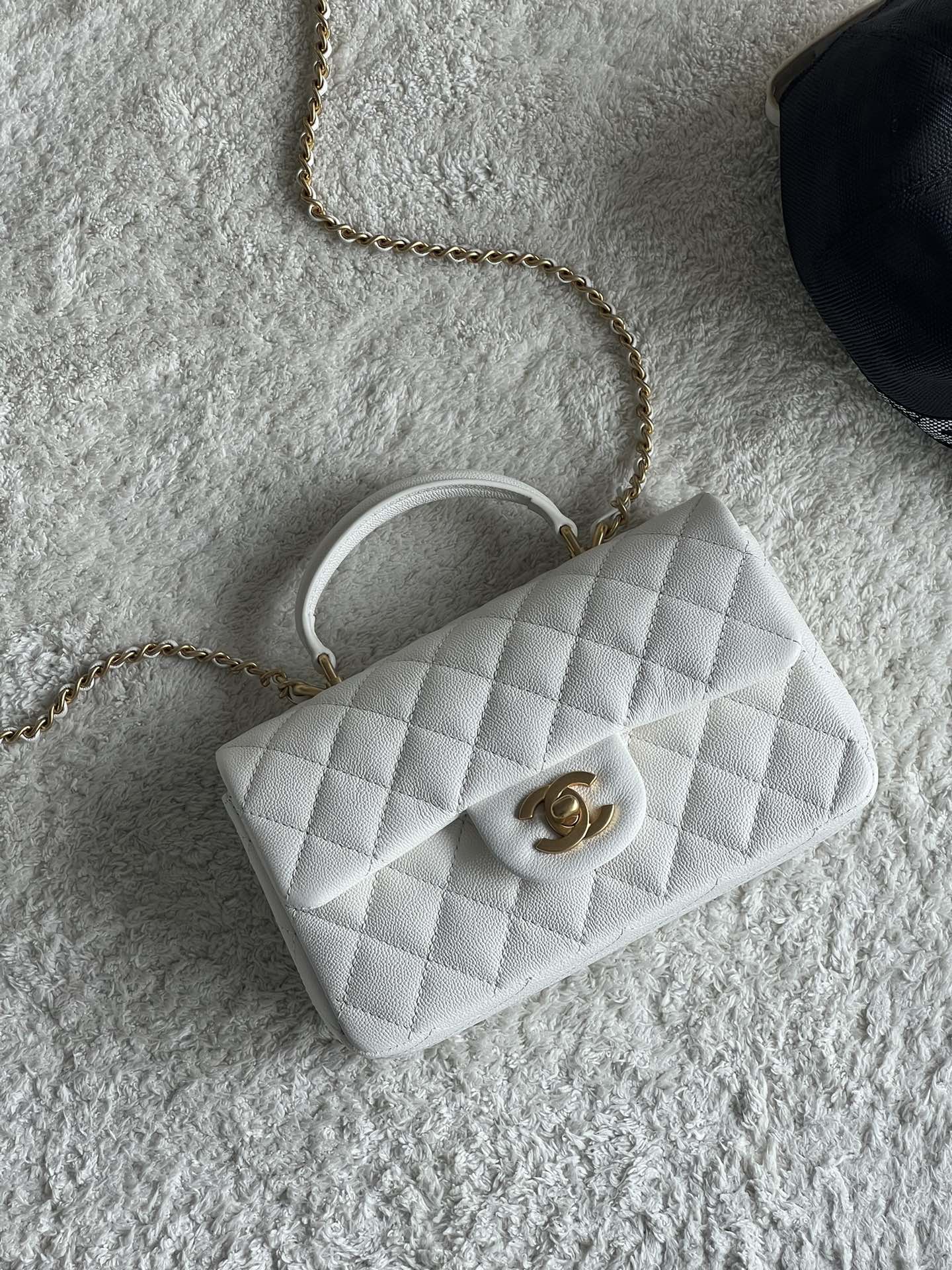 Ch@nel Flap Bag Mini CF handle -20*13*9cm