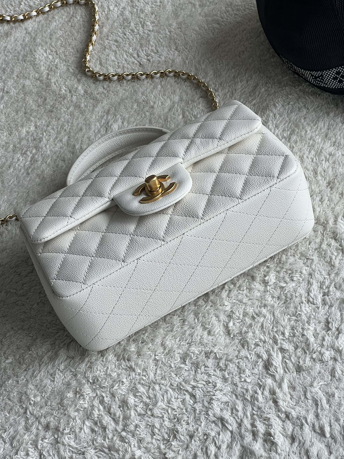 Ch@nel Flap Bag Mini CF handle -20*13*9cm