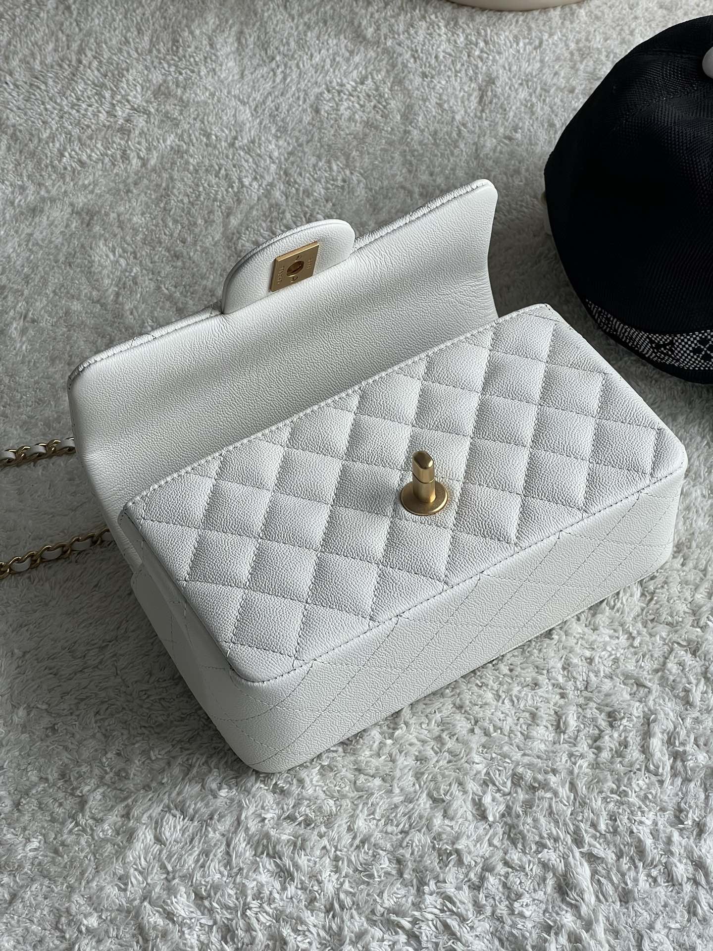 Ch@nel Flap Bag Mini CF handle -20*13*9cm