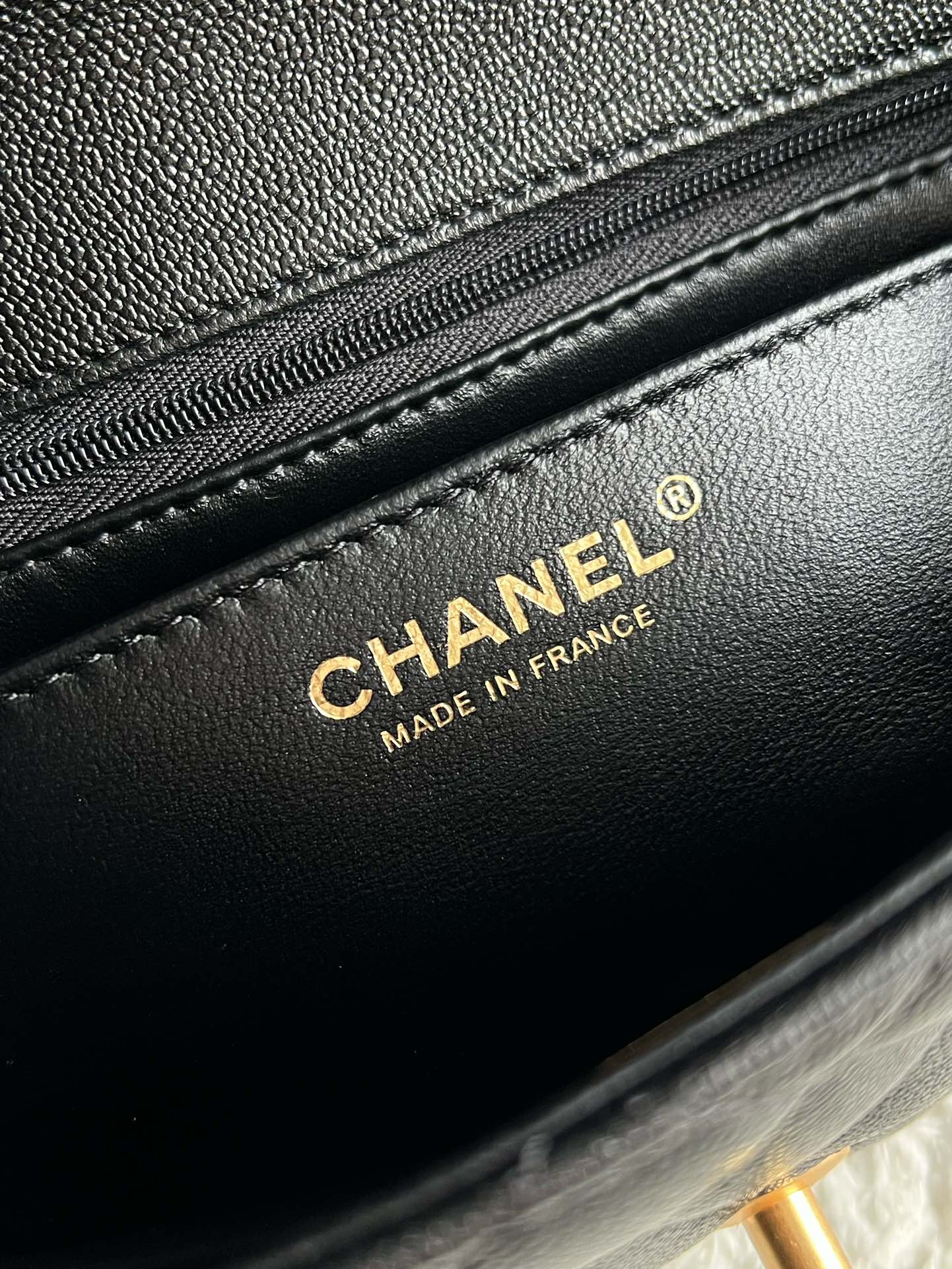 Ch@nel Flap Bag Mini CF handle -20*13*9cm