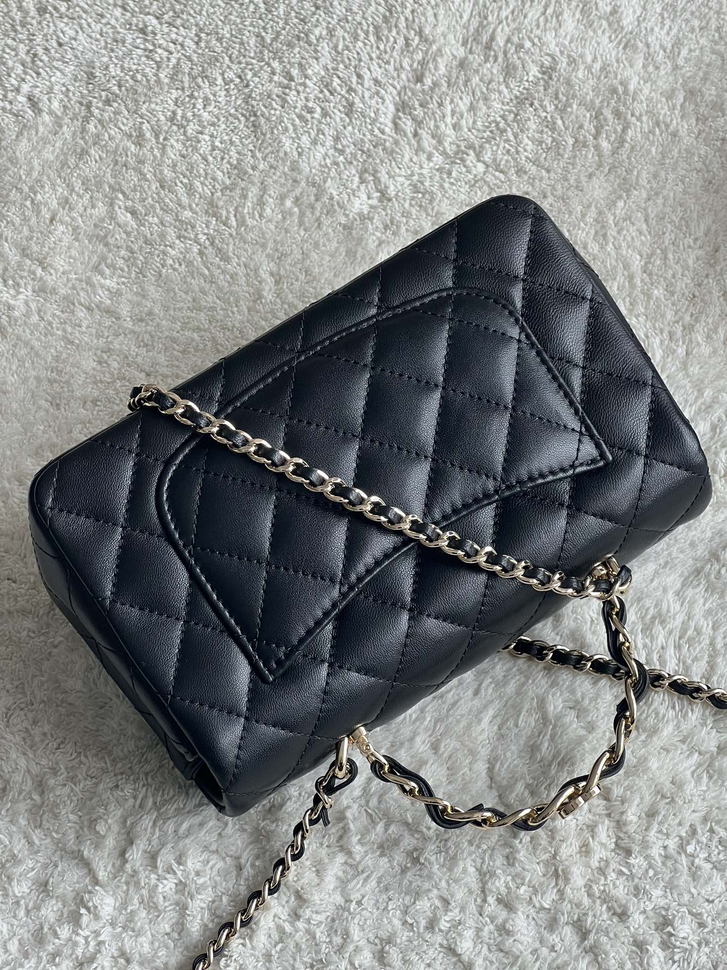 Ch@nel Flap Bag Mini CF handle -20*12*6cm