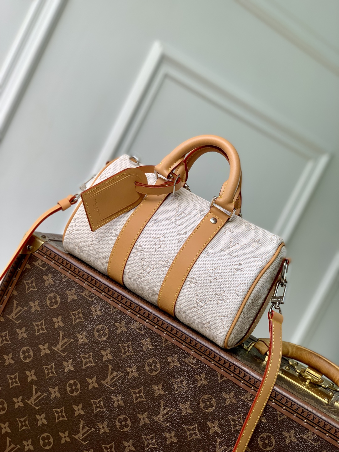 Lv Keepall Bandoulière 25-15*11*25CM
