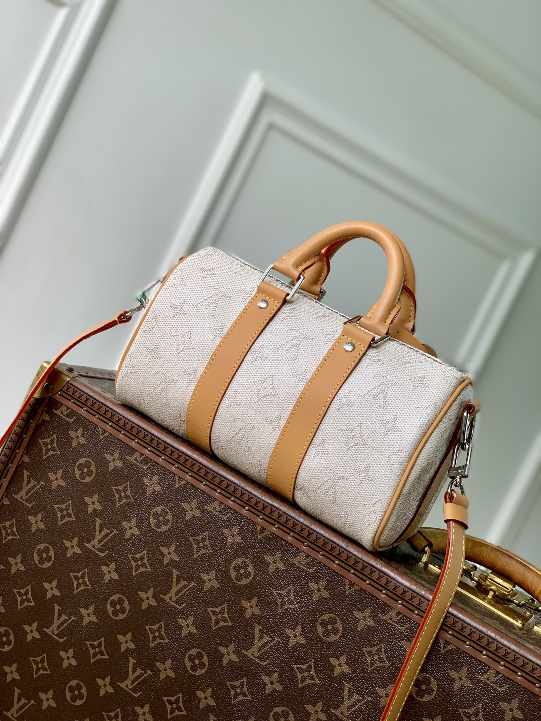 Lv Keepall Bandoulière 25-15*11*25CM